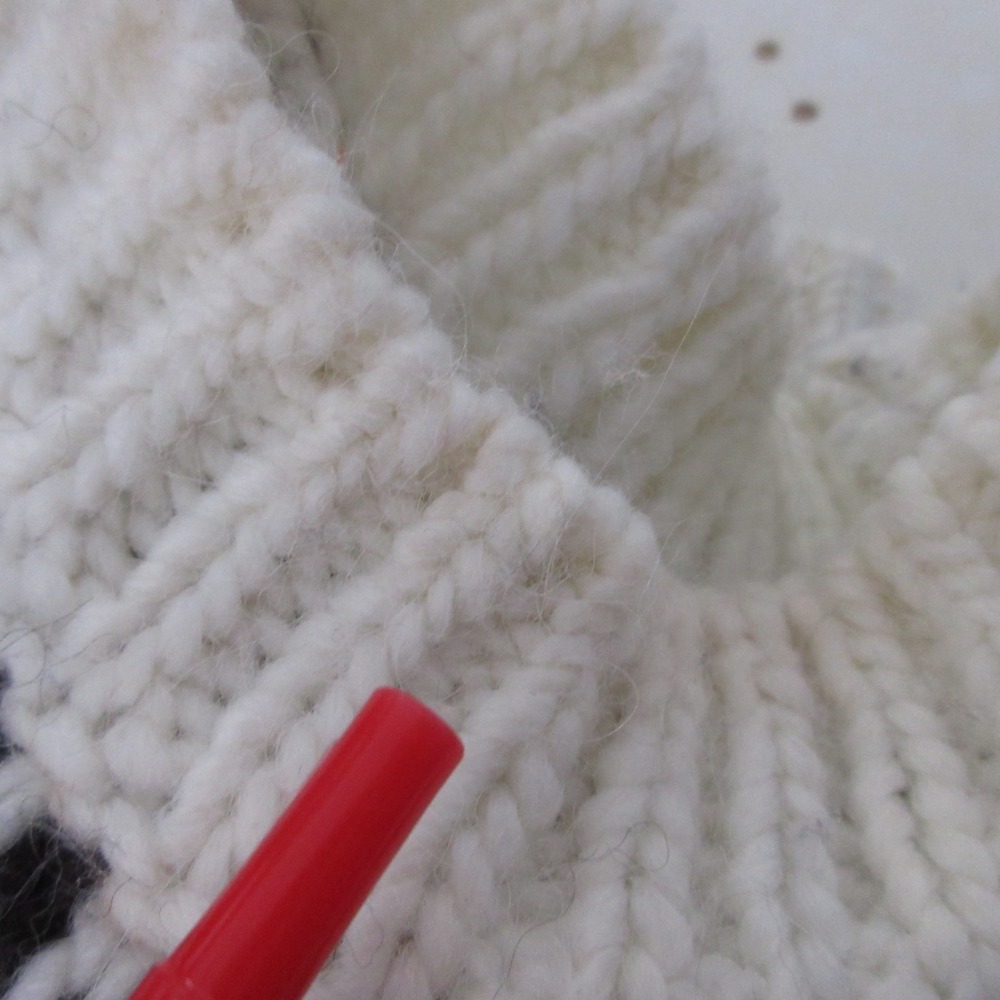 LOFT Sweater XS Fair Isle Fisherman Embellished Beaded Wool Alpaca Blend Nordic - Picture 8 of 9